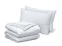 Набор одеяло 4 сезона и 2 классические подушки Dormeo Carbon 155Х210 см Белый CS, код: 8105909