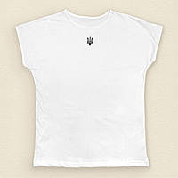Женская футболка Dexters с гербом Украины L белый (131629668748) NX, код: 8335587