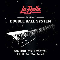 Струны для электрогитары La Bella S946 Double Ball Steinberger Light Electric Guitar Strings AG, код: 7417011