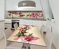 Наклейка виниловая на стол Zatarga Розовая сакура 600х1200 мм ET, код: 5567370