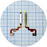 Шлейф Xiaomi Poco M4 Pro, Redmi Note 11, Note 11S со сканером отпечатка пальца серебристый оригинал Китай