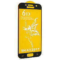 Защитное стекло 6D Premium Glass 9H Full Glue для Samsung A3 2017 A320 Black (00005827) AG, код: 1258910