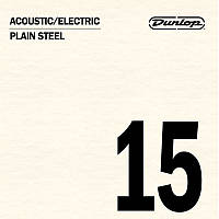 Струна Dunlop DPS15 Acoustic Electric Plain Steel String .015 VK, код: 6556698