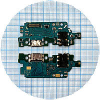 Шлейф Samsung Galaxy M23 M236B, M33 M336B с разъемами зарядки и наушников, микрофоном - нижняя плата оригинал