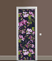 Наклейка на дверь Zatarga «Тайны китайской вишни» 650х2000 мм виниловая 3Д наклейка декор сам ET, код: 6441786