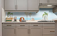 Наклейка вінілова кухонний фартух Zatarga Коктейль на пляжі 600х2500 мм NX, код: 5570195