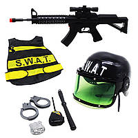 Полицейский набор в сумке SWAT 7 элем MIC (HT-C) UD, код: 8342946