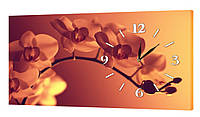 Настінний годинник ProfART на полотні 30 x 53 см Квіти (ch27_S) CS, код: 1225448