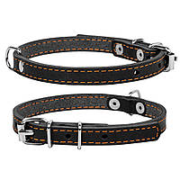 Ошейник Collar одинарный 10мм 22-30см Черный LW, код: 7561574