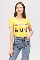 Женская футболка S желтый Brands ЦБ-00192031 NB, код: 8420718