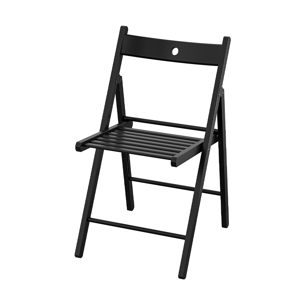 Стілець складний IKEA FRÖSVI чорний масив бука 105.343.18