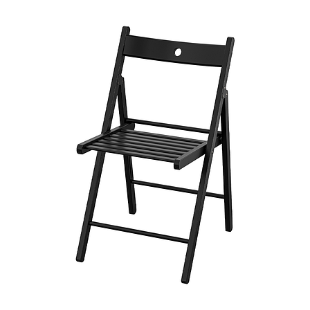 Стілець складний IKEA FRÖSVI чорний масив бука 105.343.18, фото 1