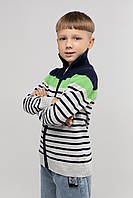 Кофта с узором для мальчика Lizi Kids 3227 98 см Серо-зеленый (2000989982920) AG, код: 8155131