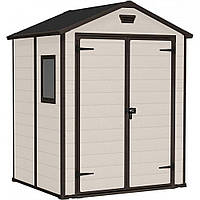 Садовый домик Keter Manor 6x5 DD 185х152 см бежевый 255139