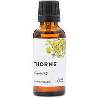 Витамин K Thorne Research Vitamin K2, 1 fl oz 30 ml GT, код: 7519383