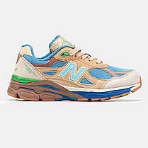 Чоловічі кросівки New Balance 990v3 x Joe Freshgoods Взуття Нью Беланс 990 блакитні текстиль замша демісезонні, фото 3