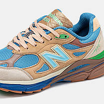 Чоловічі кросівки New Balance 990v3 x Joe Freshgoods Взуття Нью Беланс 990 блакитні текстиль замша демісезонні, фото 5