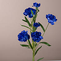 Гвоздика синя 70 см. Квіти штучні