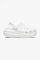 Urbanshop Шльопанці Crocs Crush Clog жіночі колір білий на платформі 207521.WHITE-White розмір: 42/43, 43/44