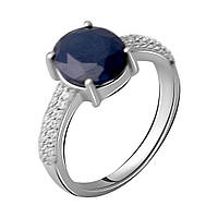Серебряное кольцо SilverBreeze с натуральным сапфиром 3.552ct (2063261) 17.5 размер GT, код: 6434622