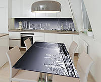 Наклейка 3Д виниловая на стол Zatarga «Величие Сингапура» 600х1200 мм для домов, квартир, сто BM, код: 6444442