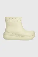 Urbanshop Гумові чоботи Crocs Classic Crush Rain Boot жіночі колір бежевий 207946 розмір: 41/42