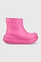 Urbanshop Гумові чоботи Crocs Classic Crush Rain Boot жіночі колір рожевий 207946 207946.6UB-6UB розмір: