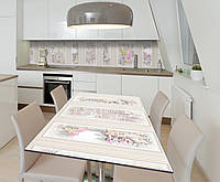 Наклейка 3Д виниловая на стол Zatarga «Кружевные открытки» 650х1200 мм для домов, квартир, ст BM, код: 6508583