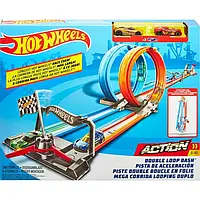 Трек Хот Вилс Двойная петля Hot Wheels Double Loop Dash Track Set