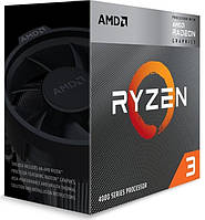 AMD Центральный процессор Ryzen 3 4300G 4C/8T 3.8/4.0GHz Boost 4Mb Radeon Graphics AM4 65W Box