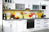 Наклейка на скіналі Zatarga на кухню «Чайхана» 650х2500 мм вінілова 3Д-наклейка кухонний фар CS, код: 6510182