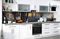 Наклейка виниловая кухонный фартук Zatarga Туманный Лес 3Д 650х2500 мм (Z181337 1) FS, код: 5562911