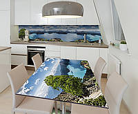 Наклейка 3Д виниловая на стол Zatarga «Чарующая высота» 600х1200 мм для домов, квартир, столо GG, код: 6442100