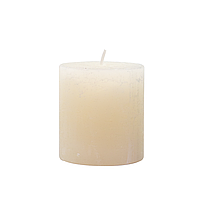 Свічка циліндрична Candlesense Decor Rustic 75*70 33 год Молочно-біла KV, код: 7824224