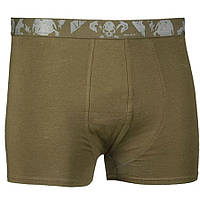 Трусы-шорты MIL-TEC Boxer Shorts Skull, 2 шт в комплекте (11200101) Olive РАЗМЕР L