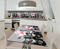 Наклейка 3Д виниловая на стол Zatarga «Тающий лёд» 650х1200 мм для домов, квартир, столов, ко GG, код: 6442182