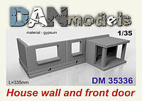 Аксессуары для диорамы. Стена дома и подъезд     irs