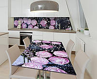 Наклейка 3Д виниловая на стол Zatarga «Черничный зефир» 650х1200 мм для домов, квартир, столо GG, код: 6442631