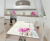 Наклейка 3Д вінілова на стіл Zatarga «Рожеві думи» 650х1200 мм для будинків, квартир, столів, GG, код: 6512059