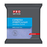 Серветки віскозні 10шт 30х38см PRO service сині