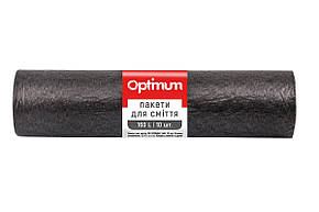 Пакети для сміття LD 85х105см чорні 160л 10шт Optimum