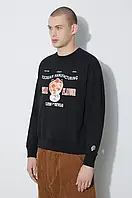 Urbanshop Бавовняна кофта Billionaire Boys Club Special Flavour Crewneck чоловіча колір чорний з принтом