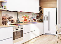 Наклейки кухонный фартук Zatarga Сладости в Париже 600х2500 мм Коричневый (Z180155) GG, код: 1836392