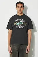 Urbanshop Бавовняна футболка Human Made Graphic чоловіча колір чорний з принтом HM27TE001 РОЗМІРИ ЗАПИТУЙТЕ