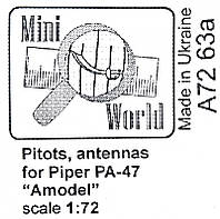 Питот и антенна для "Piper" PA-47 "Amodel" irs