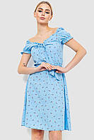 Платье софт с цветочным принтом голубой 230R1006 Ager S DH, код: 8385356