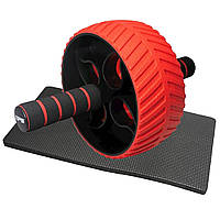 Колесо для преса Power System PS-4107 Full Grip AB Red + килимок Red/Black x-sport