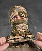 Балаклава чоловіча тактична підшоломник піксель, фото 5
