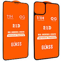 Защитное стекло 21D Premium 2 в 1 Full Glue для Apple iPhone 11 Pro Black (00007316) GG, код: 1460826