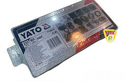 Набір гумових прокладок різних розмірів YATO: з акрилонітрилового каучуку, 225 шт, YT-068791